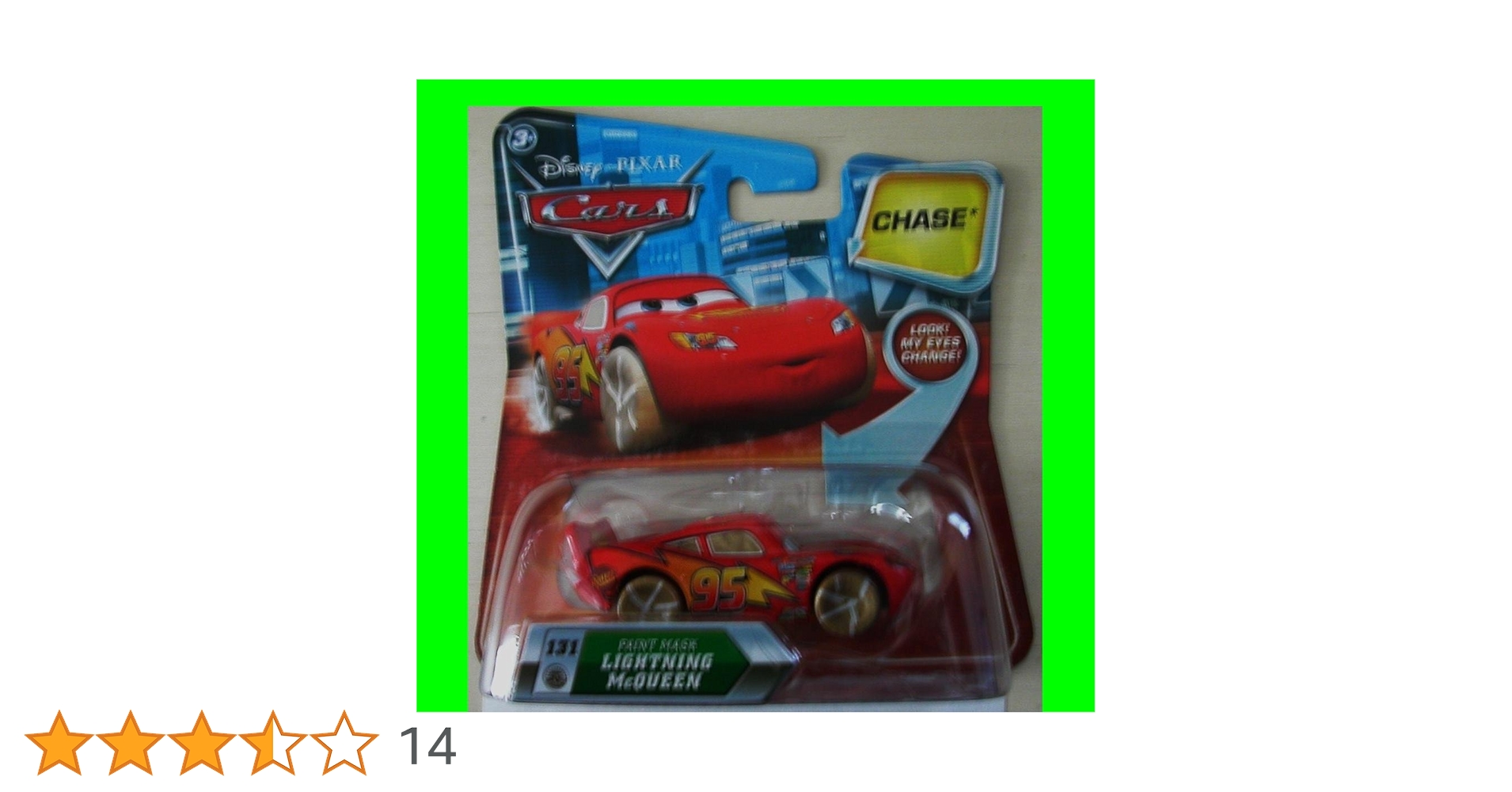 Disney Pixar Cars Paint Mask Lightning McQueen #131 Chase Car